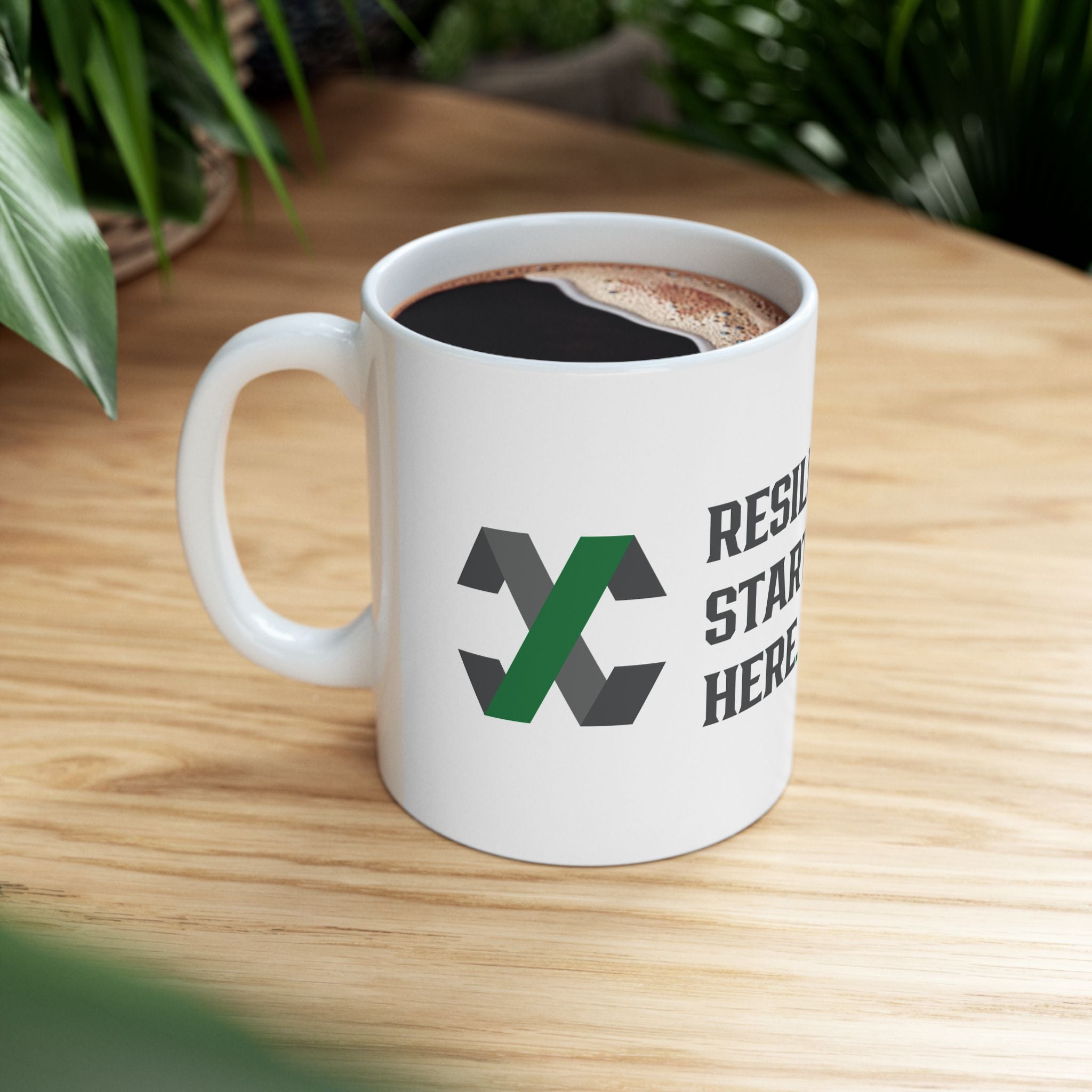 Resilience Starts Here Ceramic Mug Able Men Icon Mug | Daily Reminder of Strength and Growth