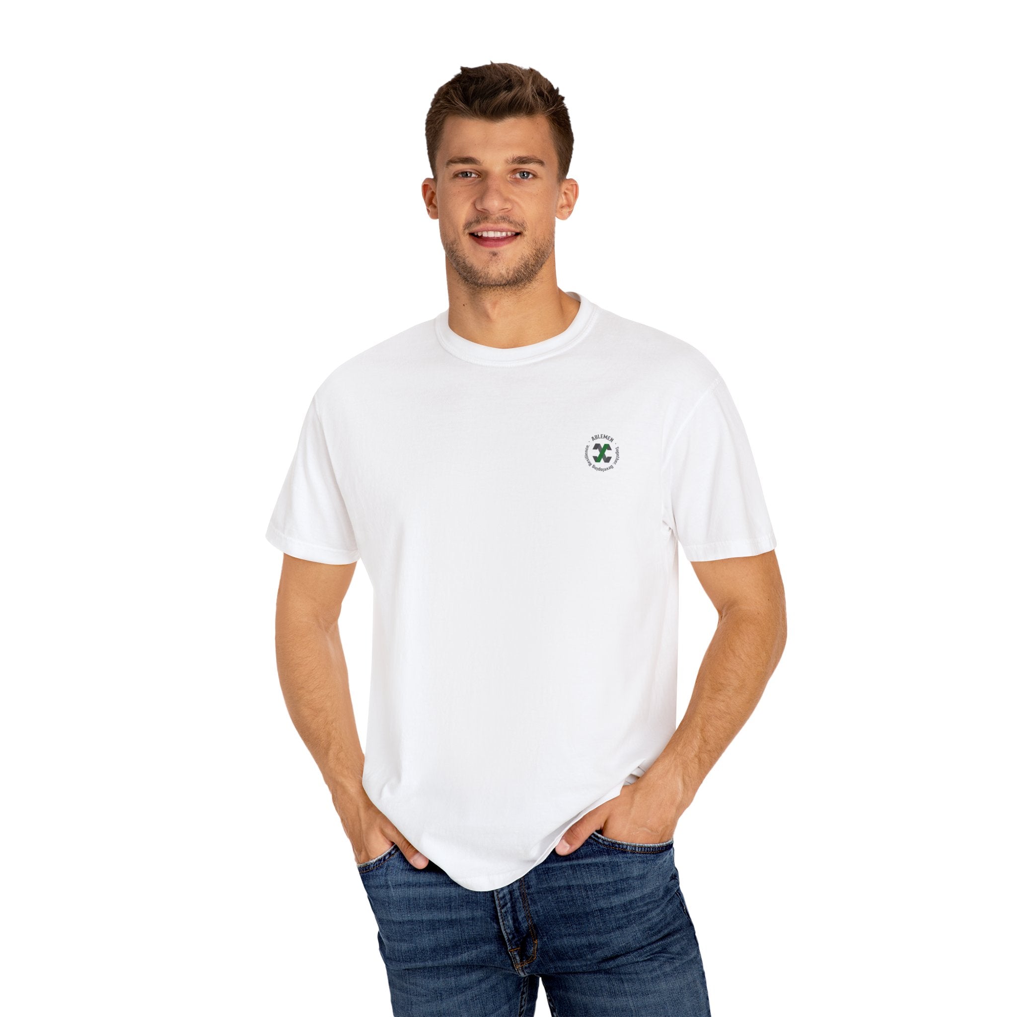 Together. Developing Resilience. T-Shirt Able Men Garment-Dyed Tee | Everyday Strength in Connection
