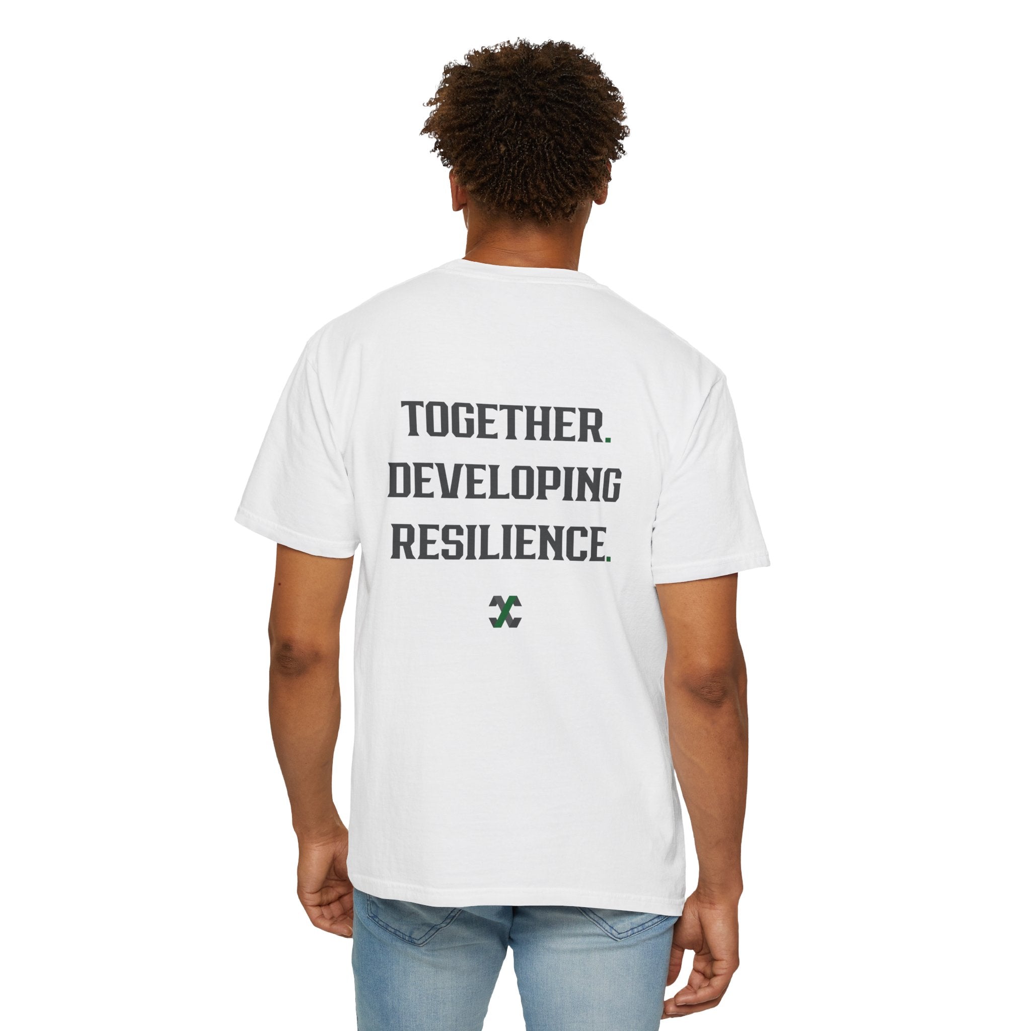 Together. Developing Resilience. T-Shirt Able Men Garment-Dyed Tee | Everyday Strength in Connection